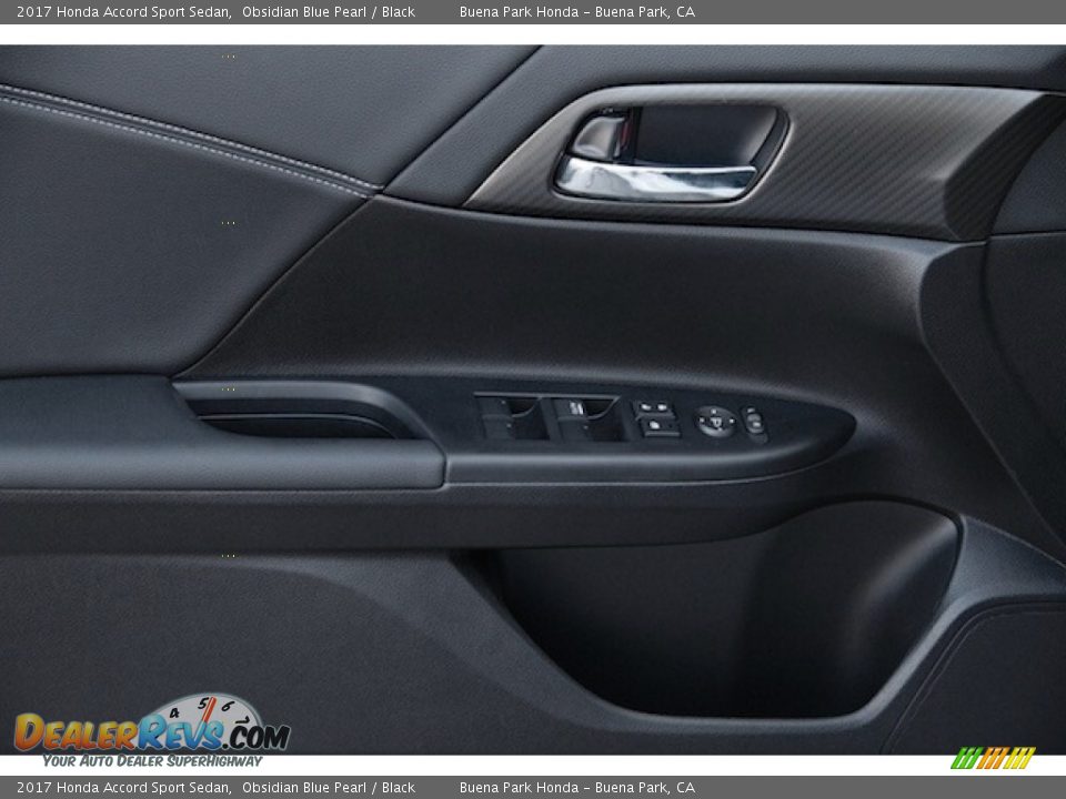 2017 Honda Accord Sport Sedan Obsidian Blue Pearl / Black Photo #6