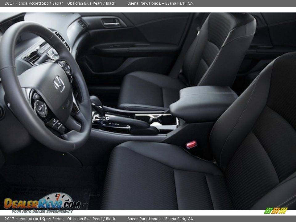 2017 Honda Accord Sport Sedan Obsidian Blue Pearl / Black Photo #7