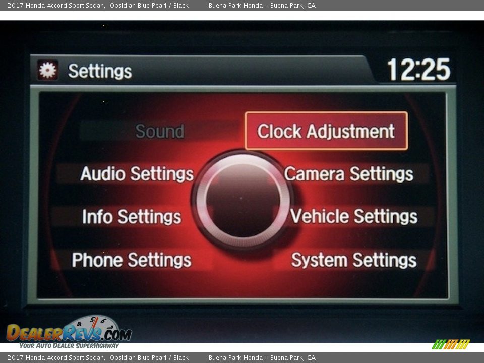 2017 Honda Accord Sport Sedan Obsidian Blue Pearl / Black Photo #13