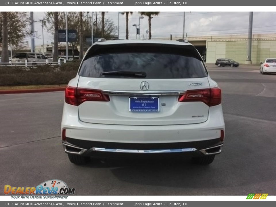 2017 Acura MDX Advance SH-AWD White Diamond Pearl / Parchment Photo #6