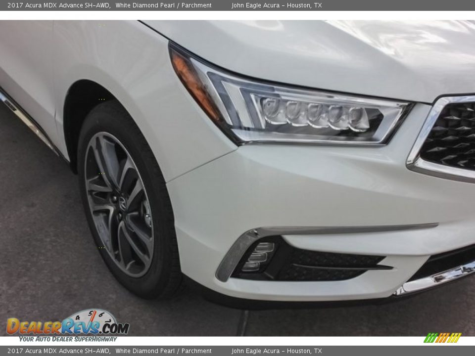 2017 Acura MDX Advance SH-AWD White Diamond Pearl / Parchment Photo #10