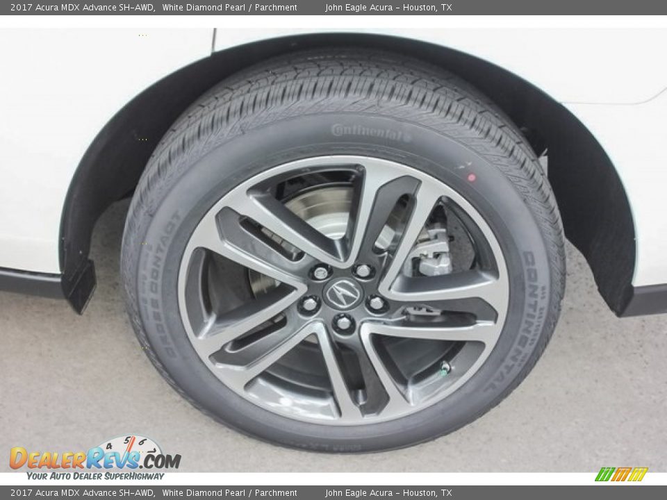 2017 Acura MDX Advance SH-AWD White Diamond Pearl / Parchment Photo #13