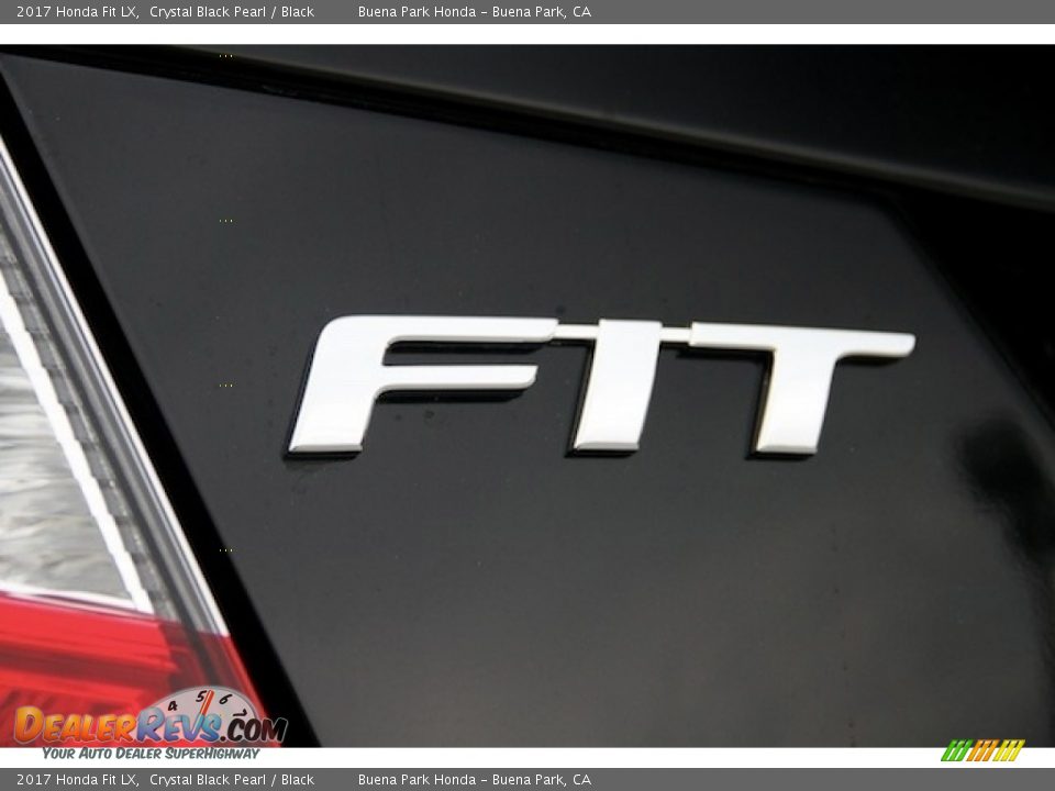 2017 Honda Fit LX Crystal Black Pearl / Black Photo #3
