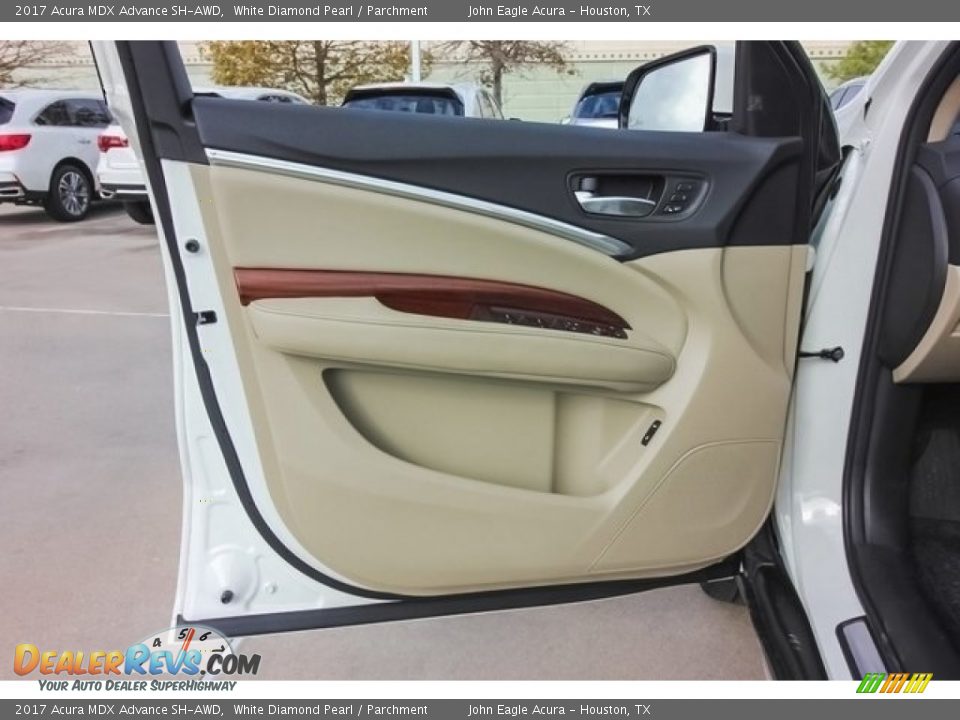 2017 Acura MDX Advance SH-AWD White Diamond Pearl / Parchment Photo #15