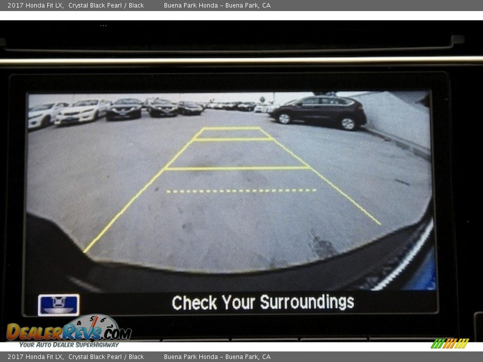 2017 Honda Fit LX Crystal Black Pearl / Black Photo #6
