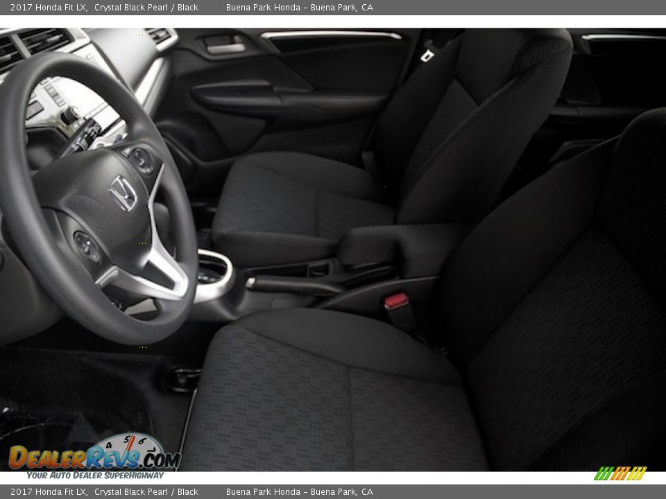 2017 Honda Fit LX Crystal Black Pearl / Black Photo #8