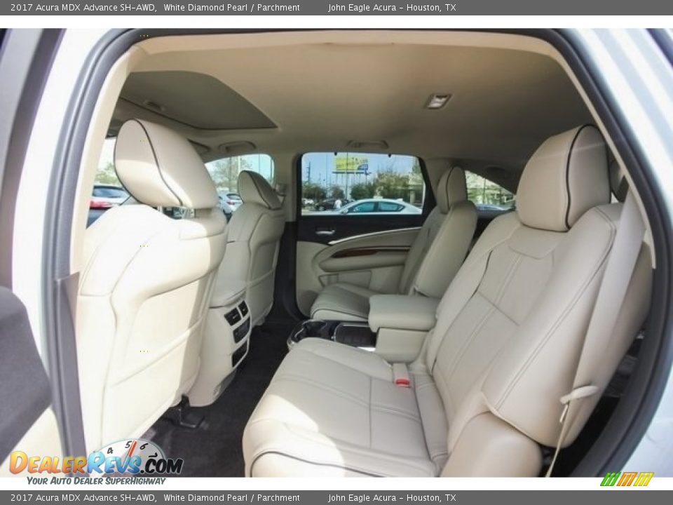 2017 Acura MDX Advance SH-AWD White Diamond Pearl / Parchment Photo #20
