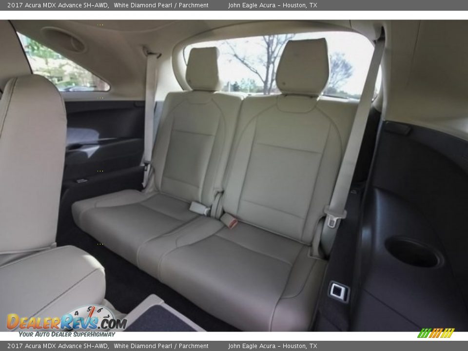 2017 Acura MDX Advance SH-AWD White Diamond Pearl / Parchment Photo #21