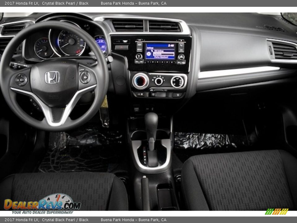 2017 Honda Fit LX Crystal Black Pearl / Black Photo #12