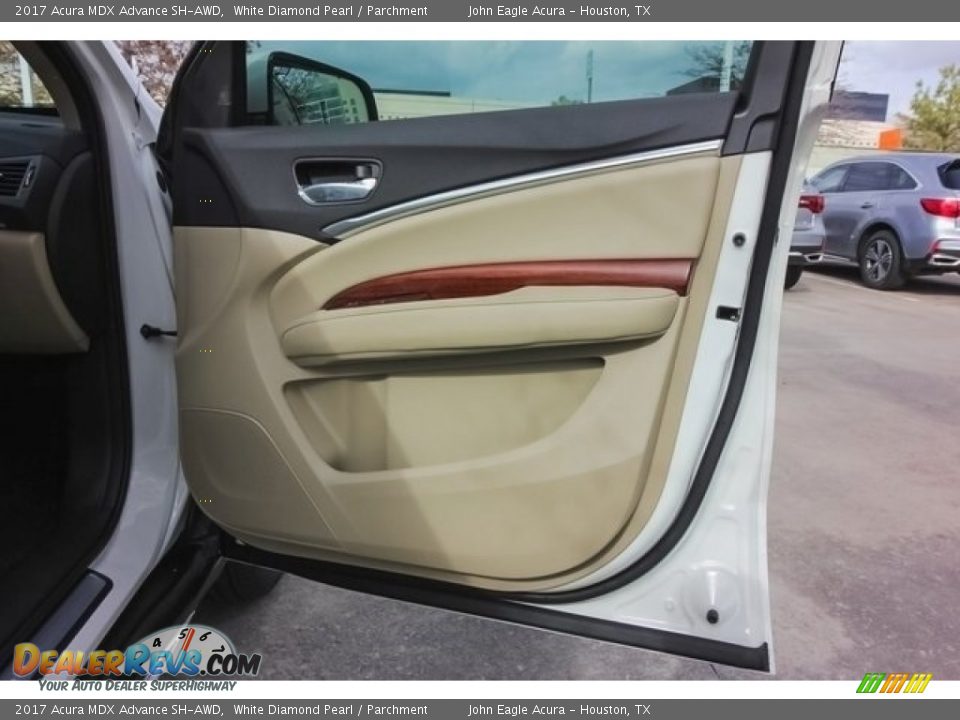 2017 Acura MDX Advance SH-AWD White Diamond Pearl / Parchment Photo #27