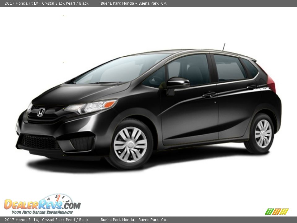 2017 Honda Fit LX Crystal Black Pearl / Black Photo #17