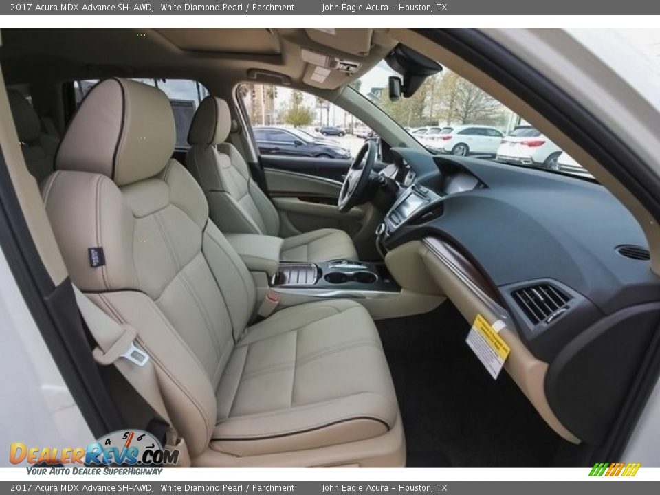 2017 Acura MDX Advance SH-AWD White Diamond Pearl / Parchment Photo #29