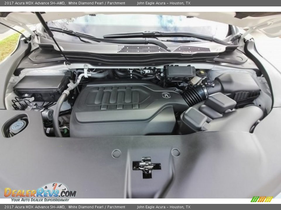 2017 Acura MDX Advance SH-AWD White Diamond Pearl / Parchment Photo #30