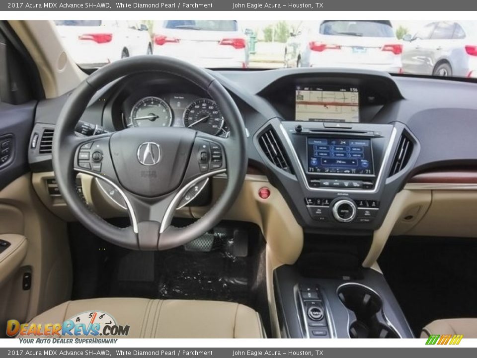 2017 Acura MDX Advance SH-AWD White Diamond Pearl / Parchment Photo #32