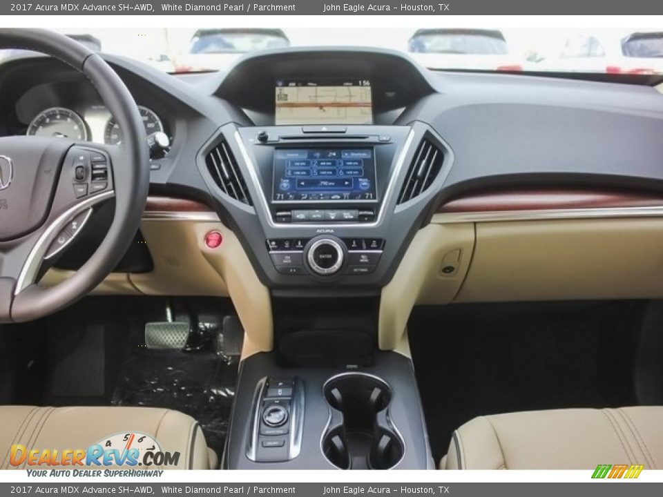 2017 Acura MDX Advance SH-AWD White Diamond Pearl / Parchment Photo #34