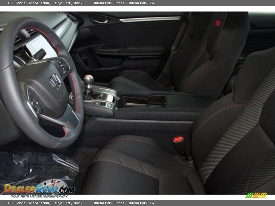 2017 Honda Civic Si Sedan Rallye Red / Black Photo #9