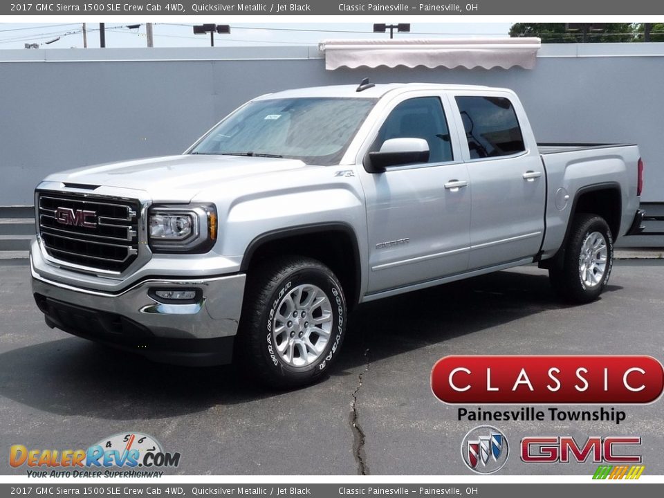 2017 GMC Sierra 1500 SLE Crew Cab 4WD Quicksilver Metallic / Jet Black Photo #1