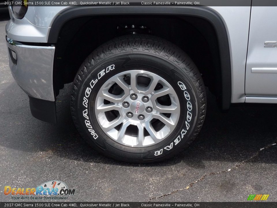 2017 GMC Sierra 1500 SLE Crew Cab 4WD Quicksilver Metallic / Jet Black Photo #5