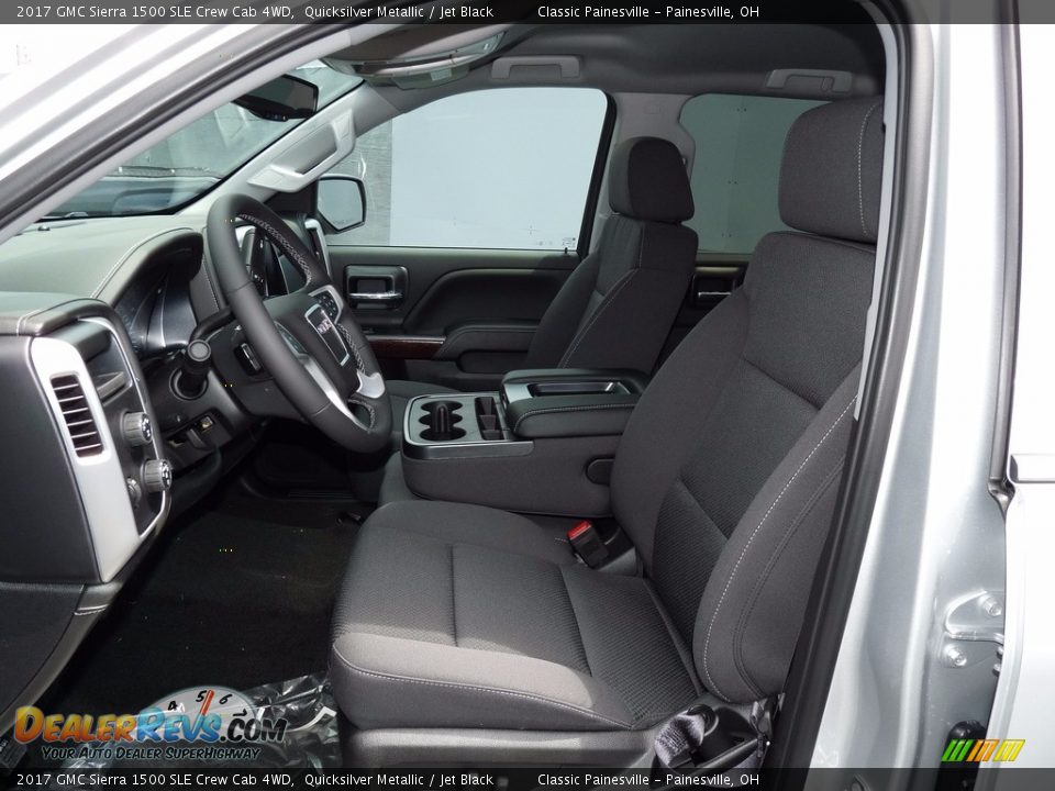 2017 GMC Sierra 1500 SLE Crew Cab 4WD Quicksilver Metallic / Jet Black Photo #6