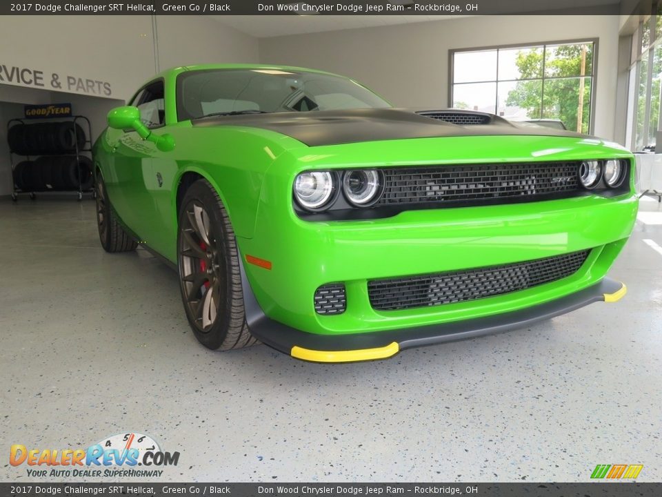 2017 Dodge Challenger SRT Hellcat Green Go / Black Photo #1
