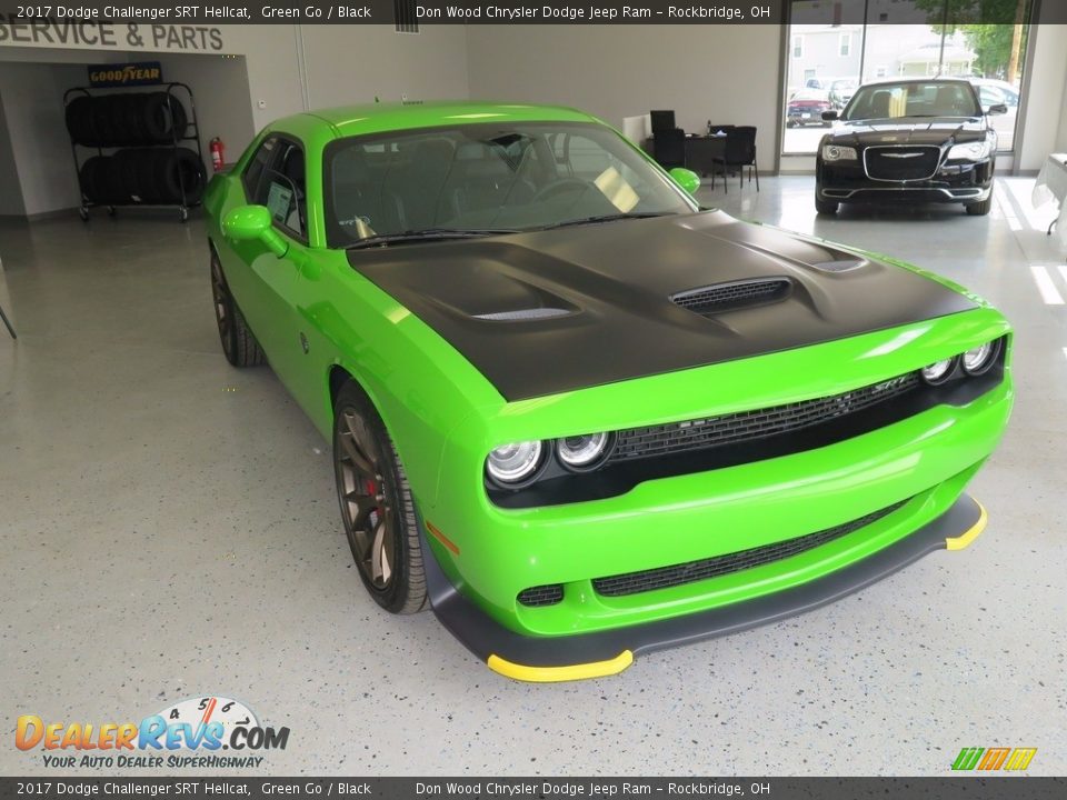 2017 Dodge Challenger SRT Hellcat Green Go / Black Photo #2