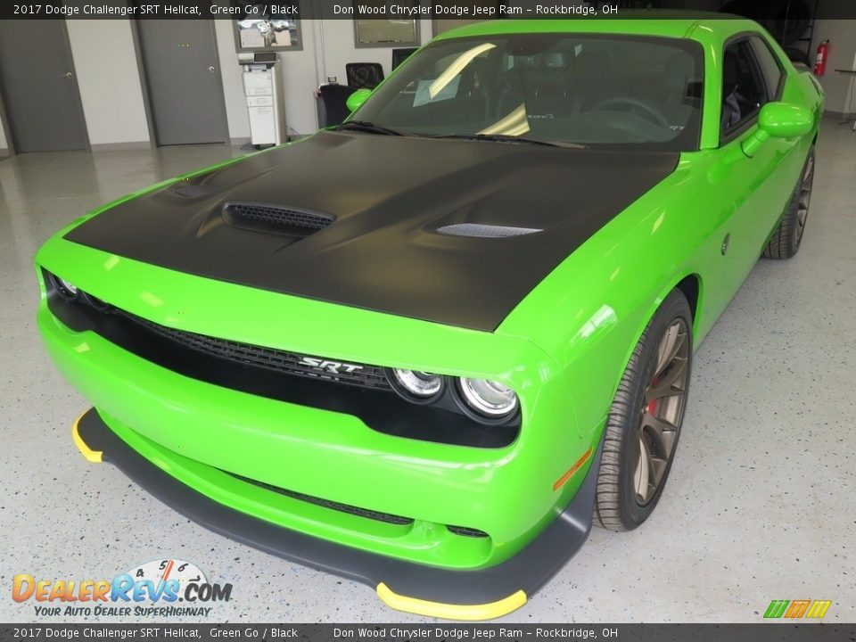 2017 Dodge Challenger SRT Hellcat Green Go / Black Photo #4