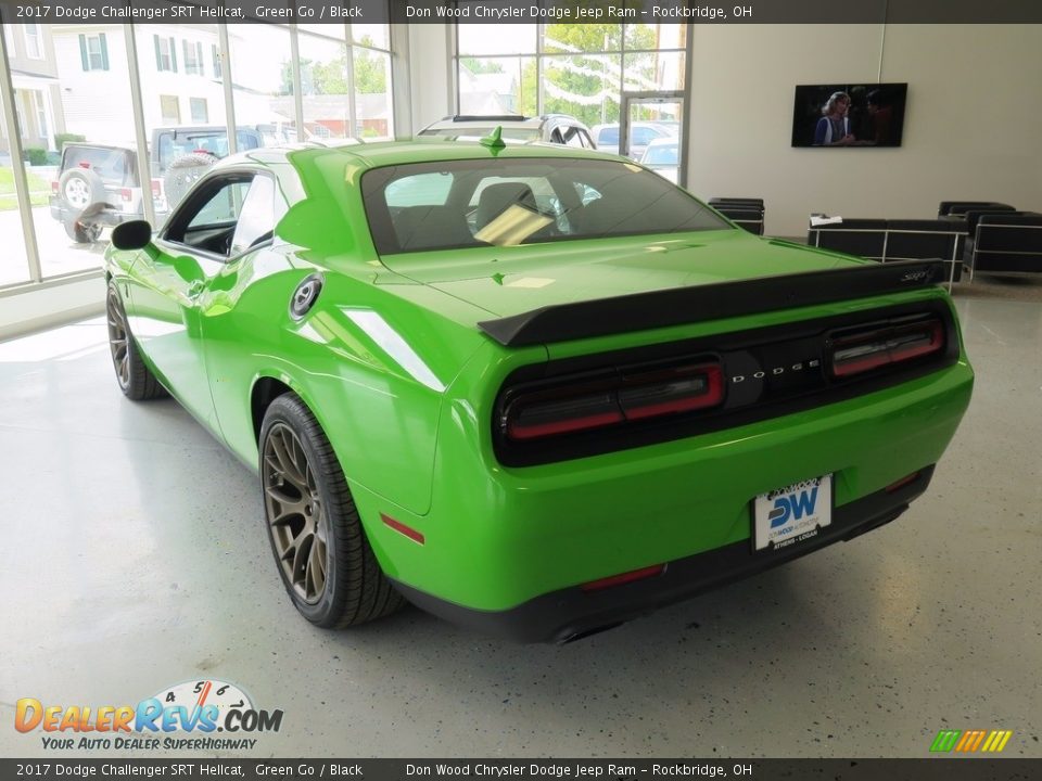 2017 Dodge Challenger SRT Hellcat Green Go / Black Photo #5