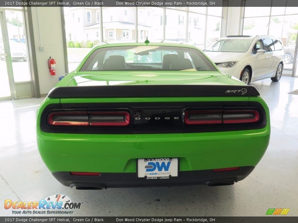 2017 Dodge Challenger SRT Hellcat Green Go / Black Photo #6