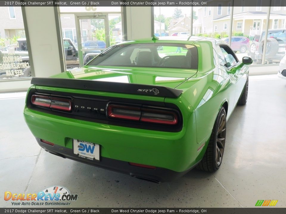 2017 Dodge Challenger SRT Hellcat Green Go / Black Photo #7
