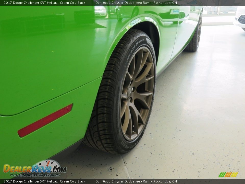 2017 Dodge Challenger SRT Hellcat Green Go / Black Photo #14