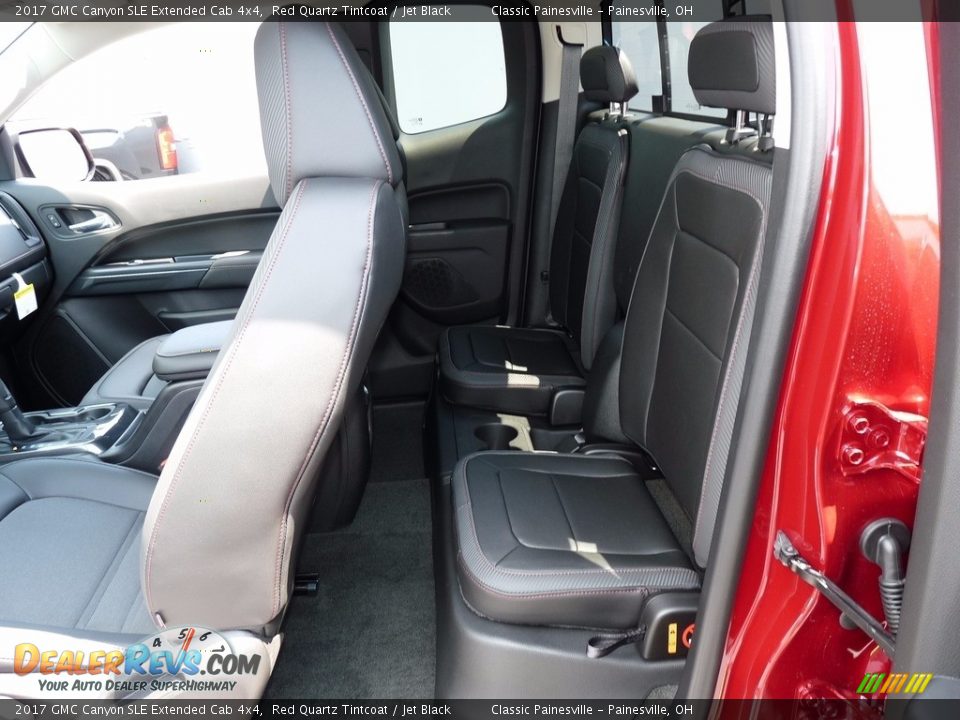 Rear Seat of 2017 GMC Canyon SLE Extended Cab 4x4 Photo #7
