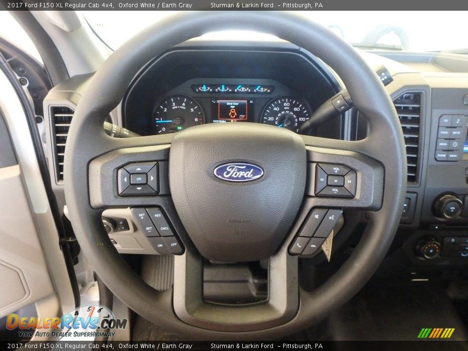 2017 Ford F150 XL Regular Cab 4x4 Oxford White / Earth Gray Photo #15