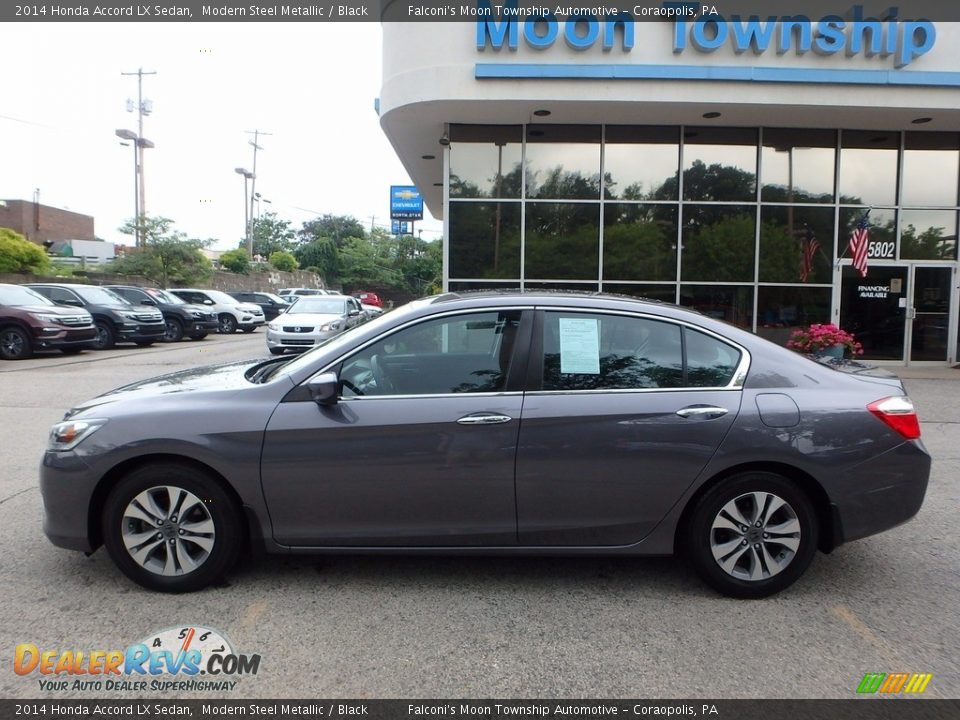 2014 Honda Accord LX Sedan Modern Steel Metallic / Black Photo #2