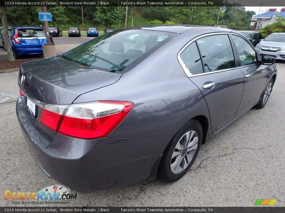 2014 Honda Accord LX Sedan Modern Steel Metallic / Black Photo #5