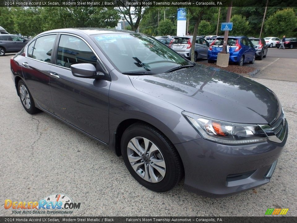 2014 Honda Accord LX Sedan Modern Steel Metallic / Black Photo #7
