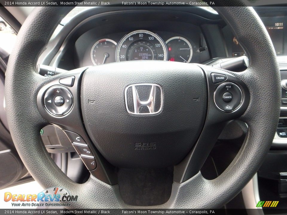 2014 Honda Accord LX Sedan Modern Steel Metallic / Black Photo #21