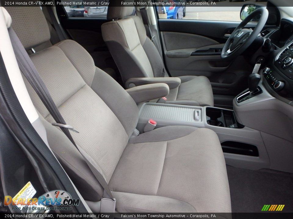 2014 Honda CR-V EX AWD Polished Metal Metallic / Gray Photo #11