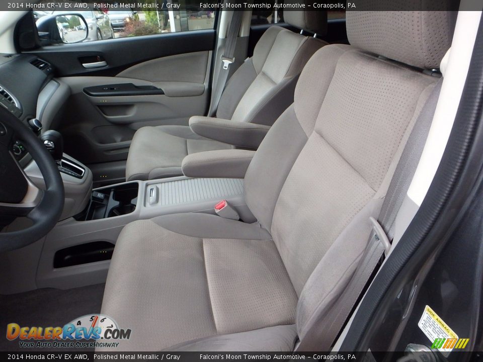 2014 Honda CR-V EX AWD Polished Metal Metallic / Gray Photo #16