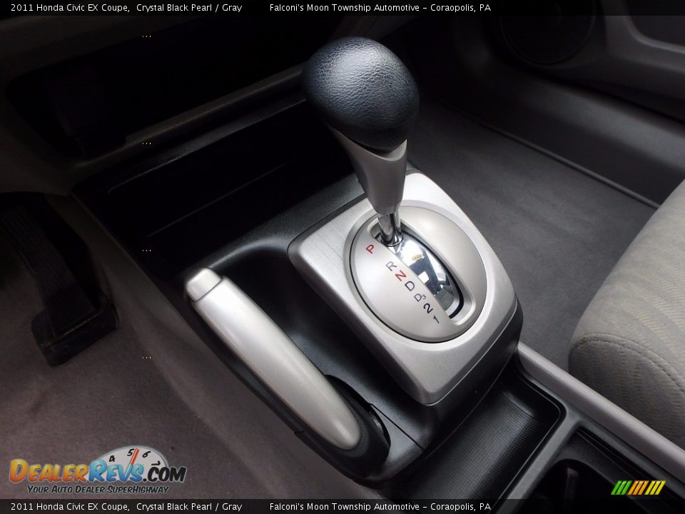 2011 Honda Civic EX Coupe Crystal Black Pearl / Gray Photo #21