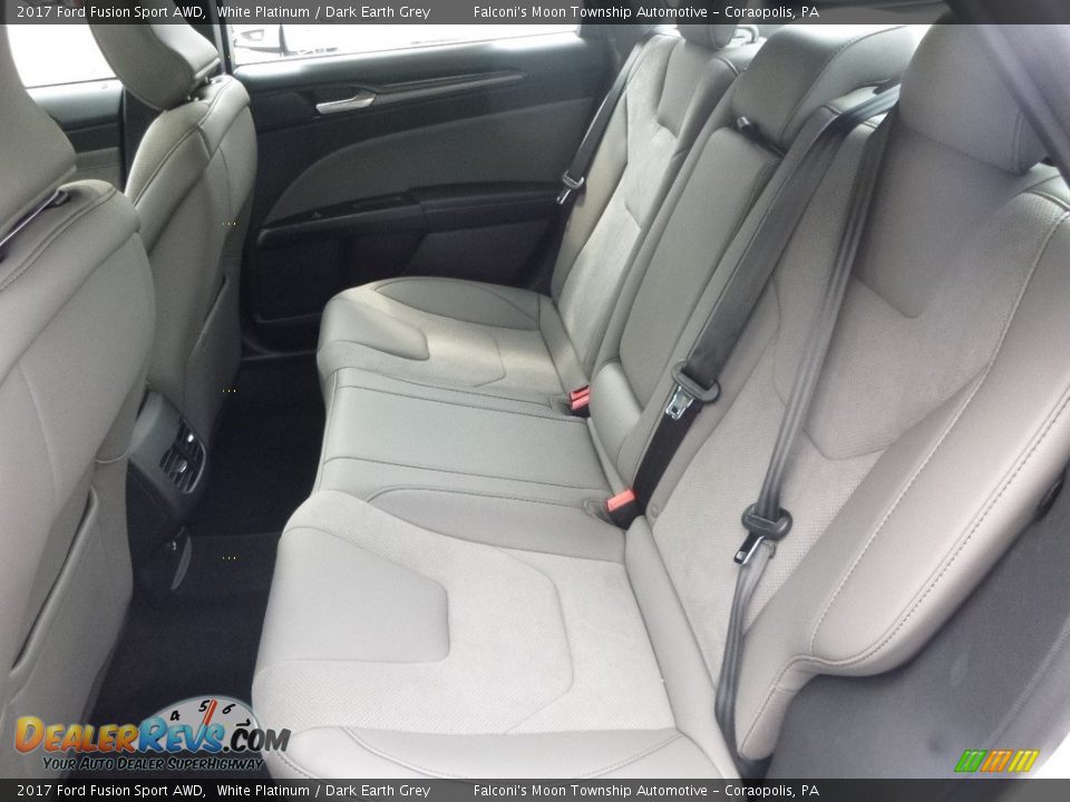 Rear Seat of 2017 Ford Fusion Sport AWD Photo #8