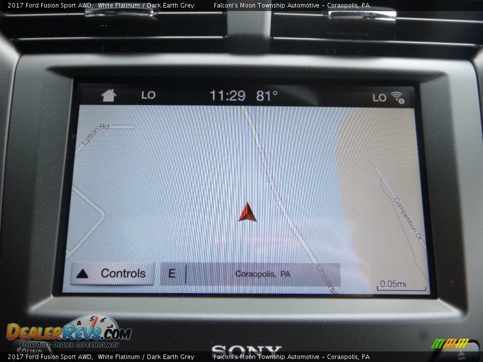 2017 Ford Fusion Sport AWD White Platinum / Dark Earth Grey Photo #13