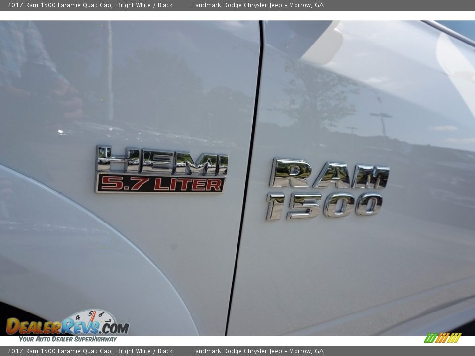 2017 Ram 1500 Laramie Quad Cab Bright White / Black Photo #6