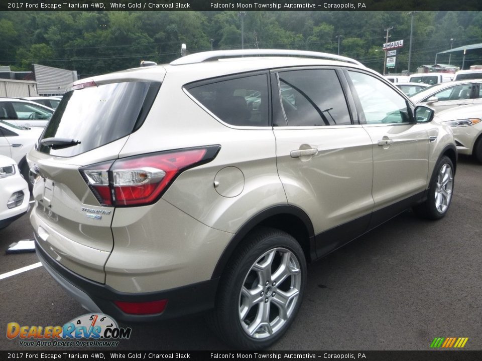 2017 Ford Escape Titanium 4WD White Gold / Charcoal Black Photo #2