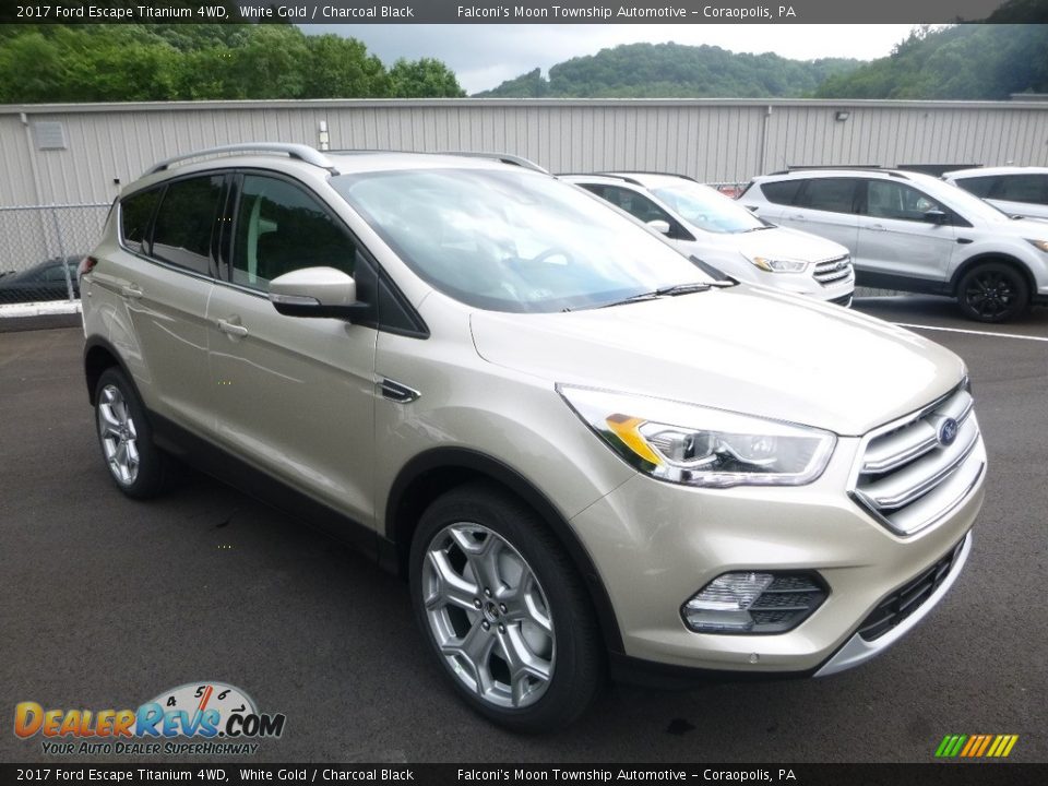 2017 Ford Escape Titanium 4WD White Gold / Charcoal Black Photo #3