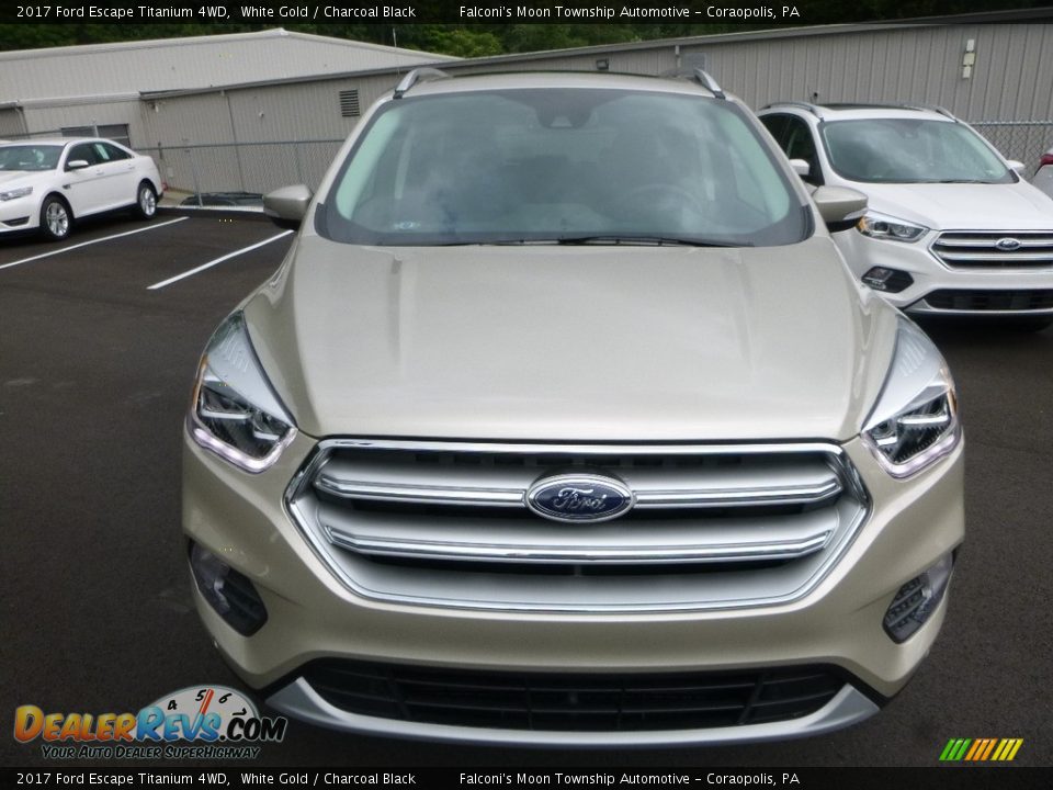 2017 Ford Escape Titanium 4WD White Gold / Charcoal Black Photo #4