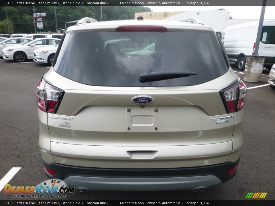 2017 Ford Escape Titanium 4WD White Gold / Charcoal Black Photo #6