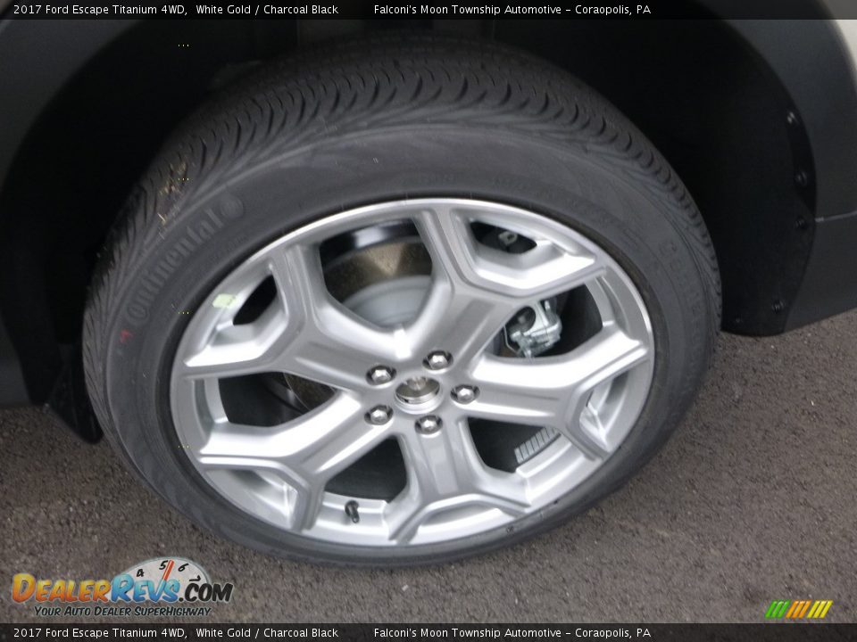 2017 Ford Escape Titanium 4WD White Gold / Charcoal Black Photo #7