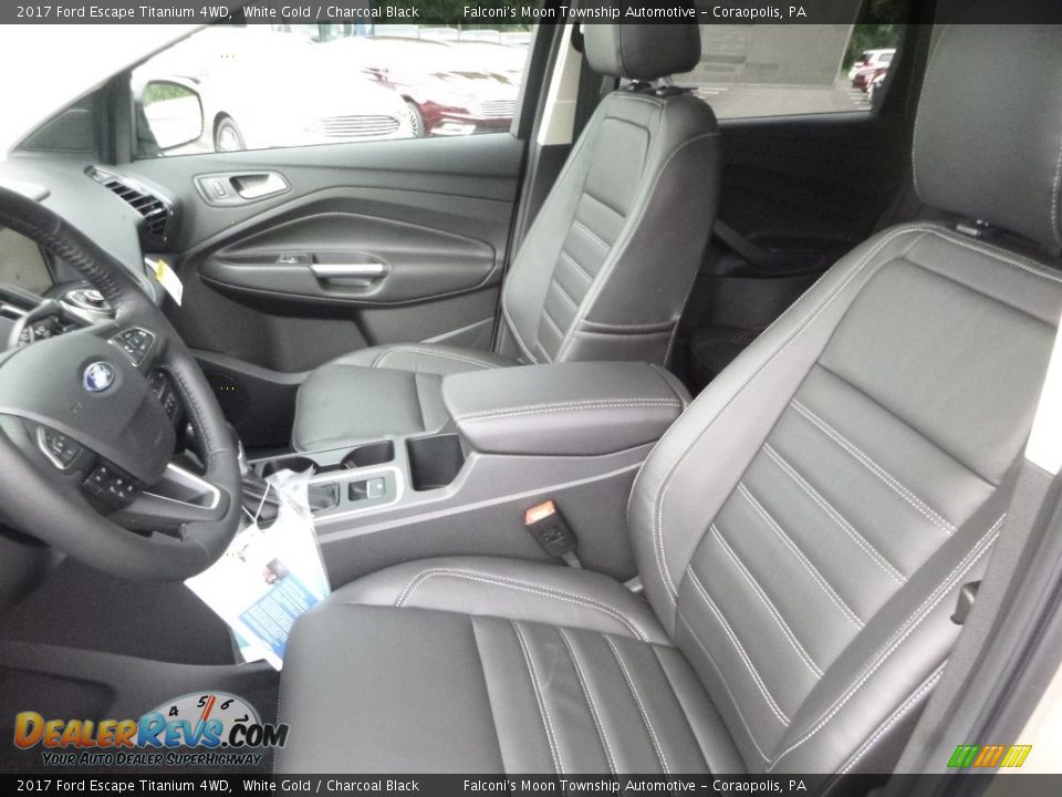 2017 Ford Escape Titanium 4WD White Gold / Charcoal Black Photo #10