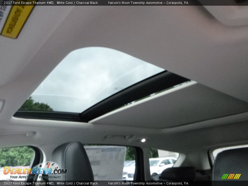 2017 Ford Escape Titanium 4WD White Gold / Charcoal Black Photo #12