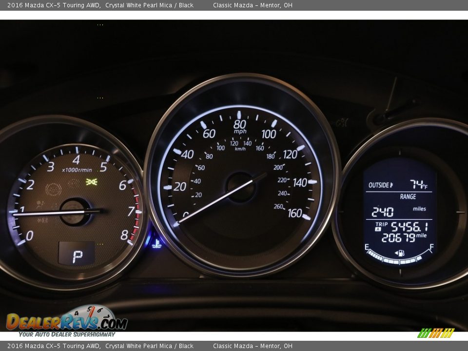 2016 Mazda CX-5 Touring AWD Crystal White Pearl Mica / Black Photo #8